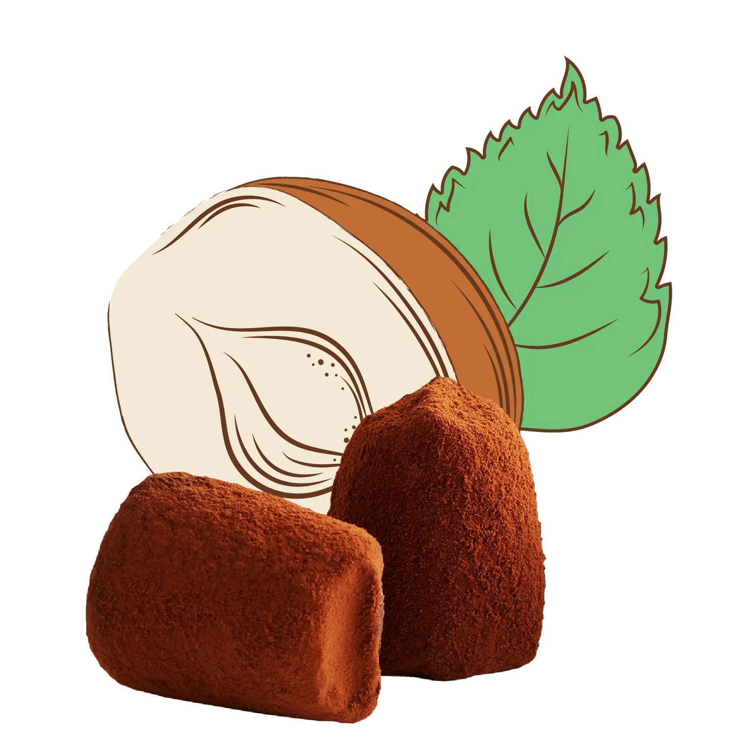 Hazelnut Chocolate Truffles - bulk-0