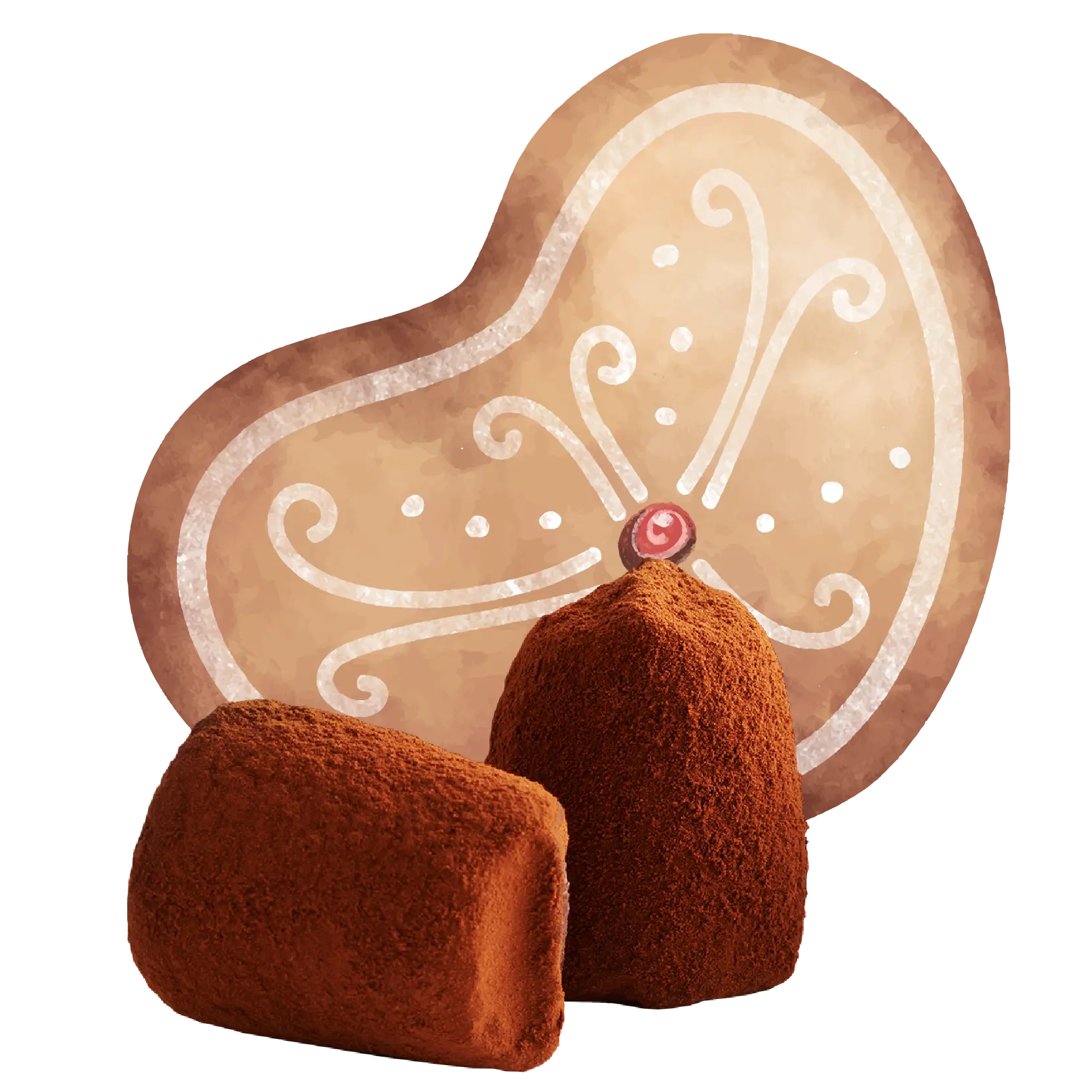 Gingerbread Chocolate Truffles - Bulk-0