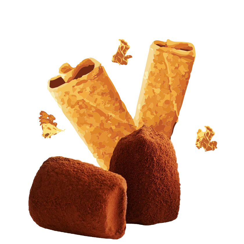 Crispy Crepe Dentelle Chocolate Truffles - bulk-0