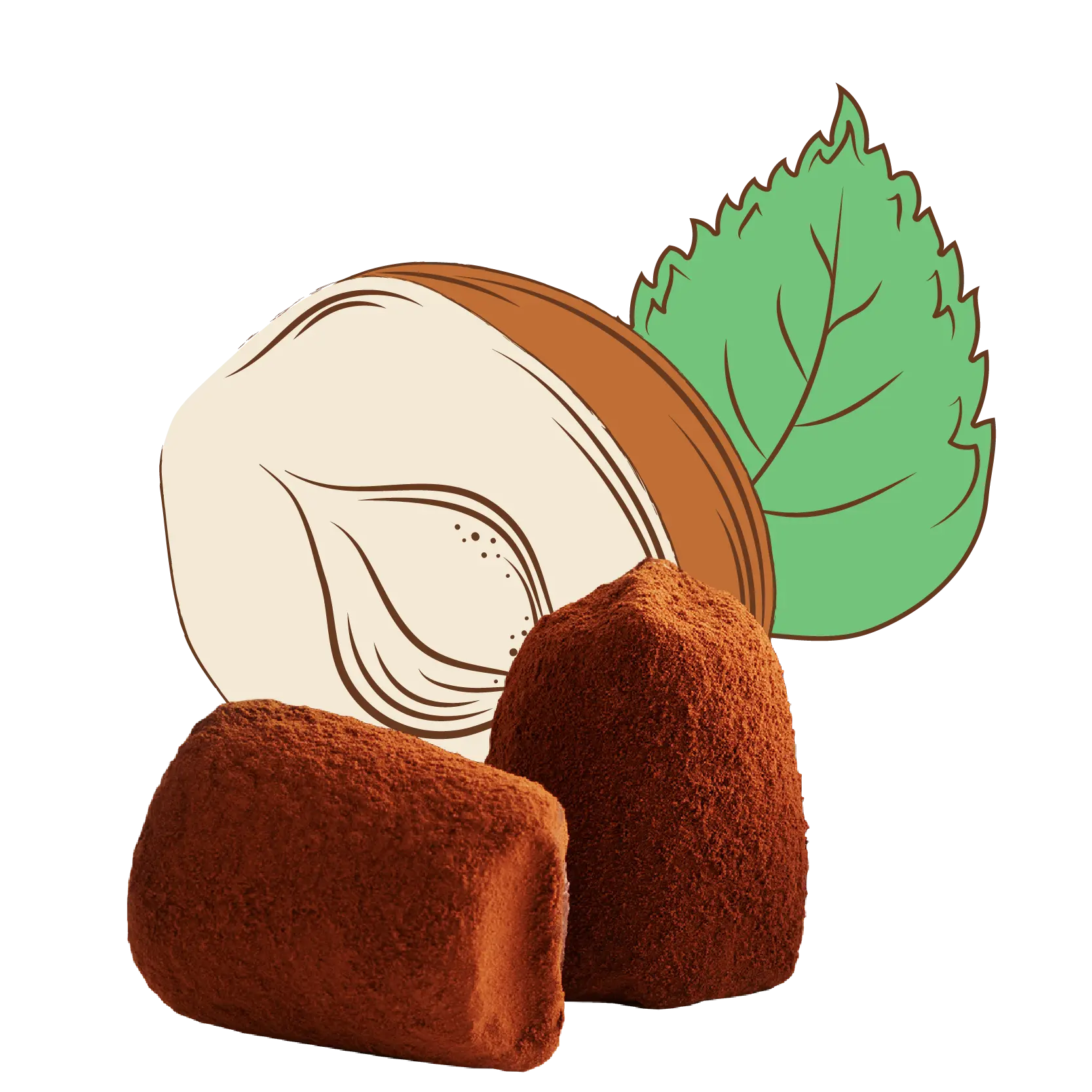 Hazelnut Chocolate Truffles - bulk-0