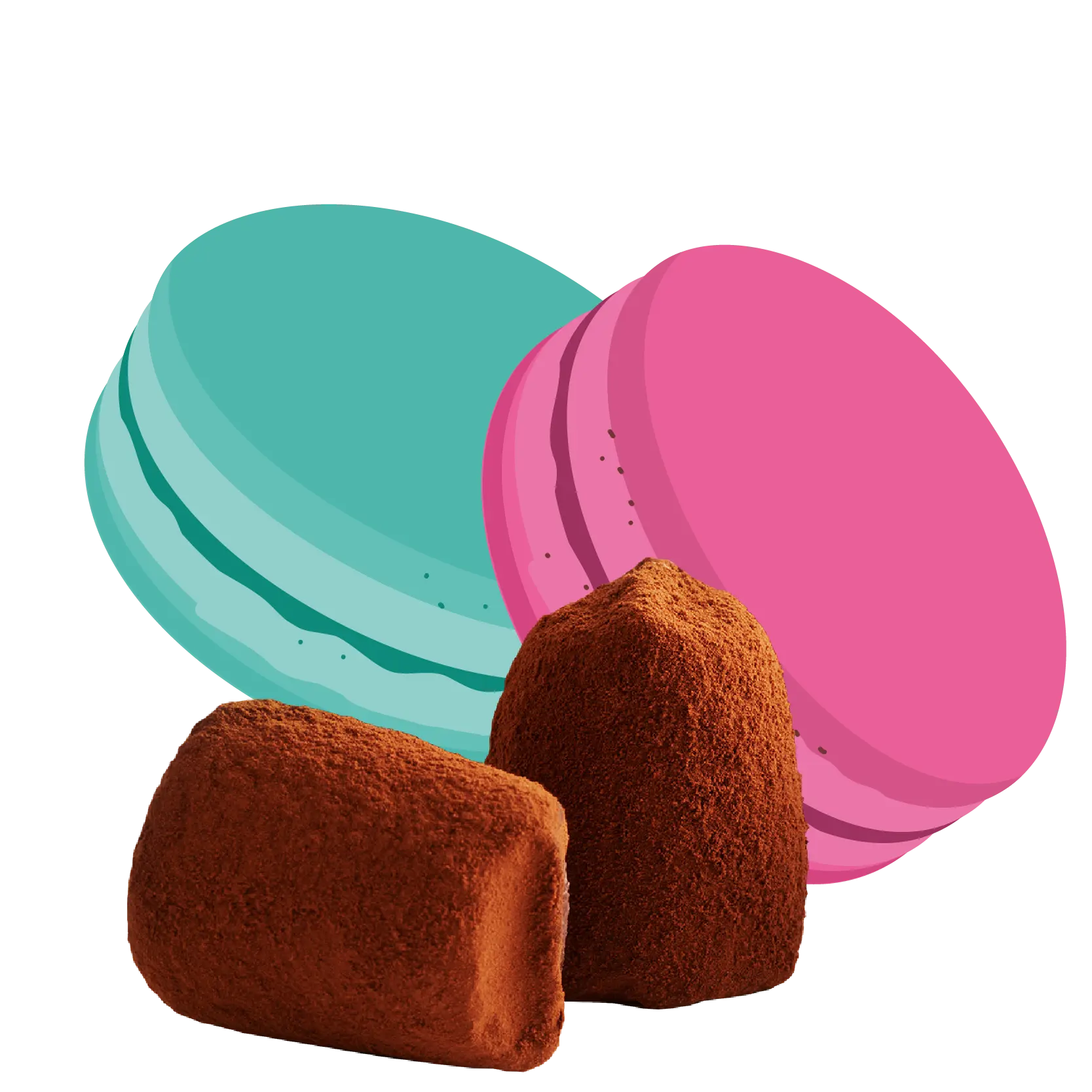 Parisian Macaron Chocolate Truffles - Bulk-0