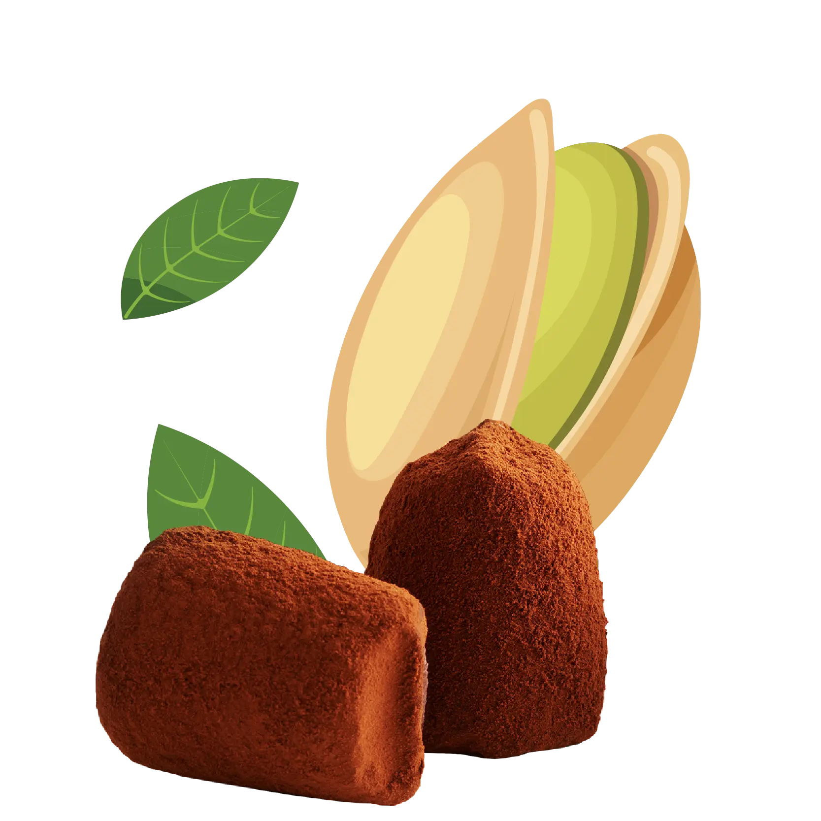 Pistachio Chocolate Truffles - bulk-0