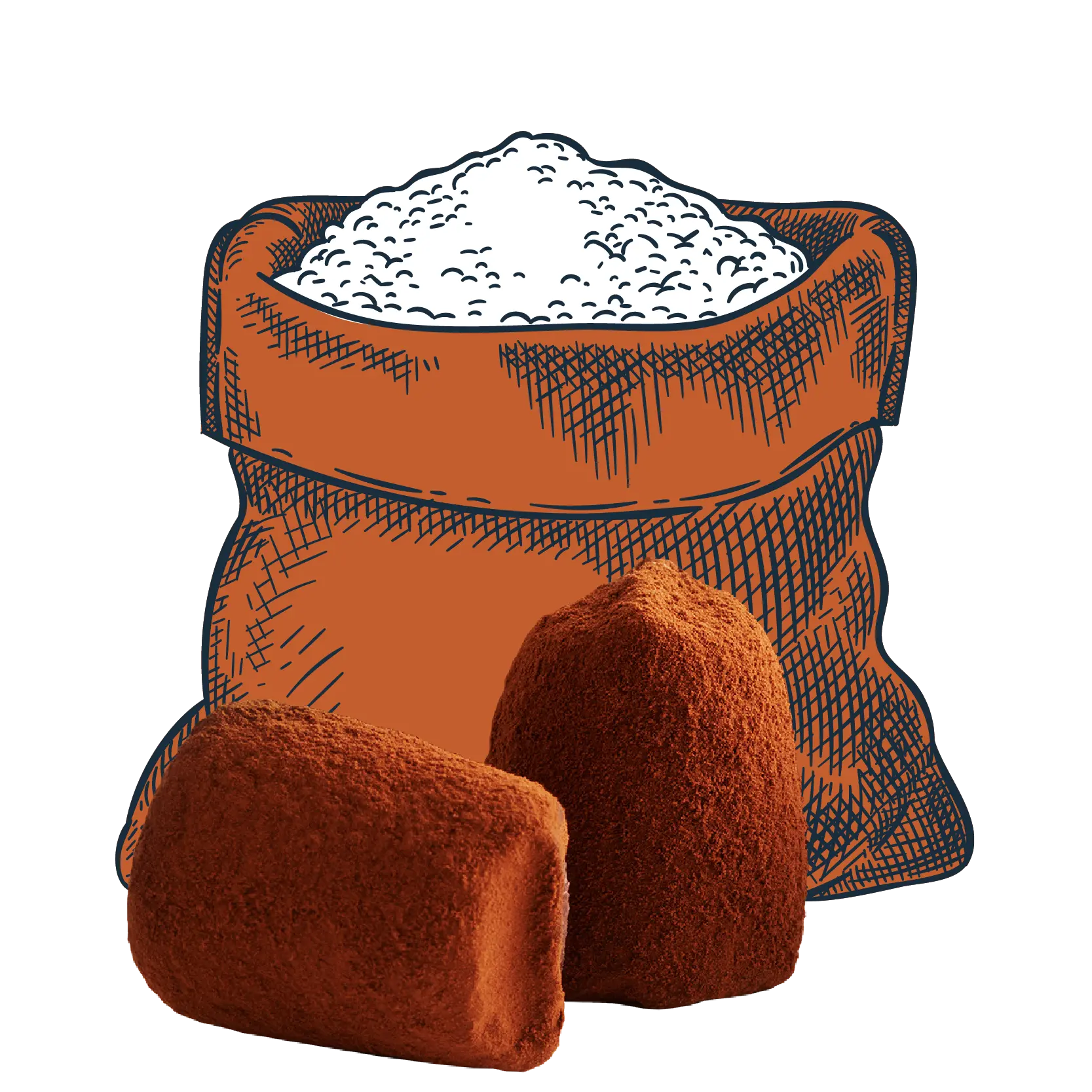 Sea Salt chocolate truffle - bulk-0