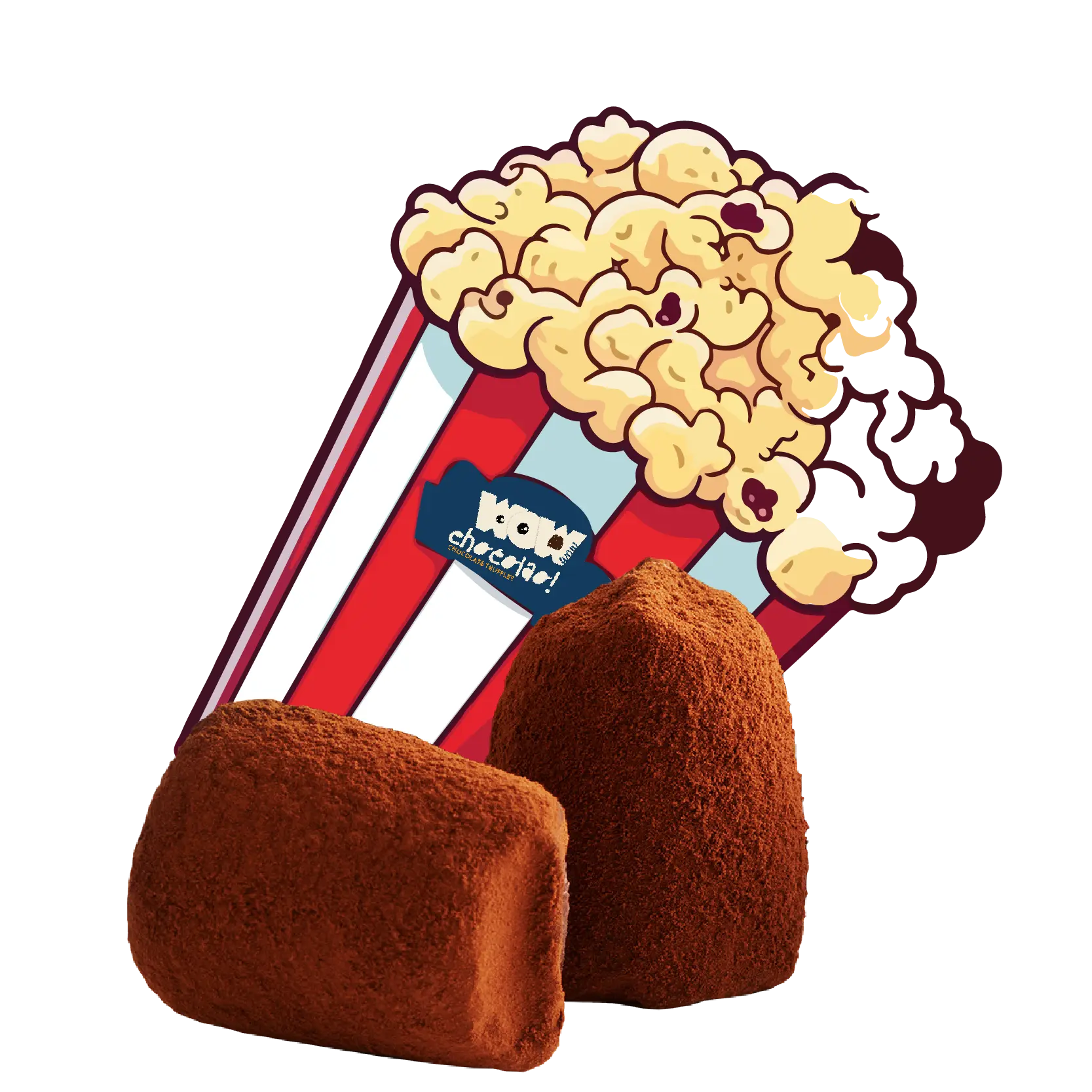 Popcorn Chocolate Truffles - bulk-0