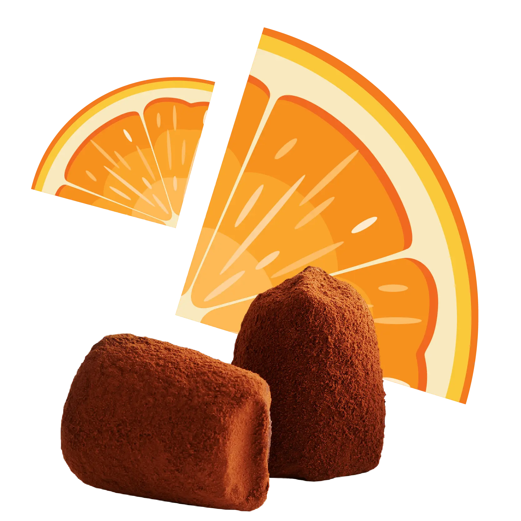Confit Orange Chocolate Truffles - Bulk-0